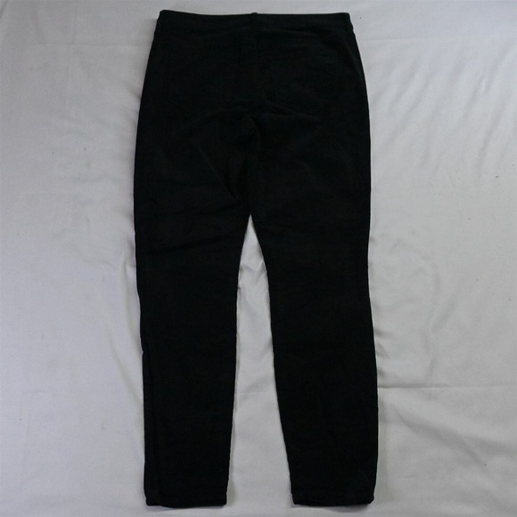 Gap 10 Black Corduroy High Rise Universal Legging Exposed Button Fly Pants - Picture 5 of 5